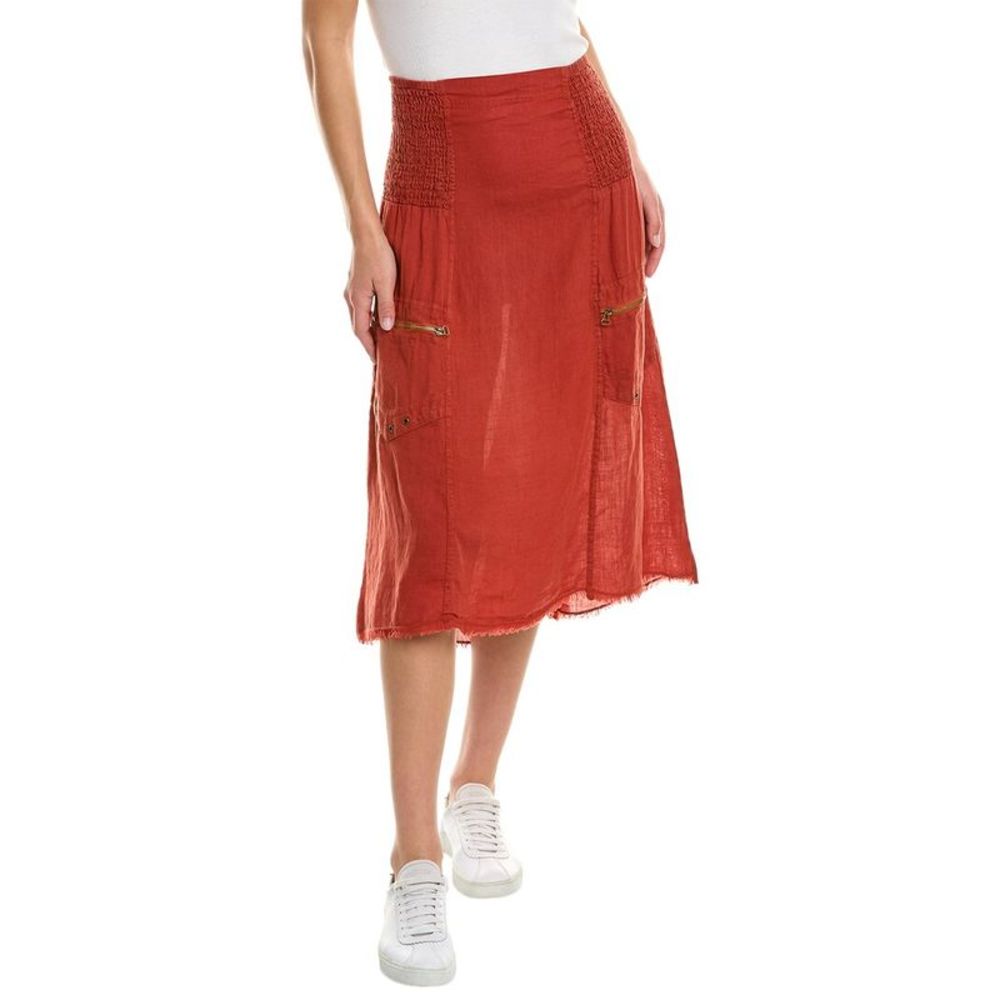 Rust Midi Skirt